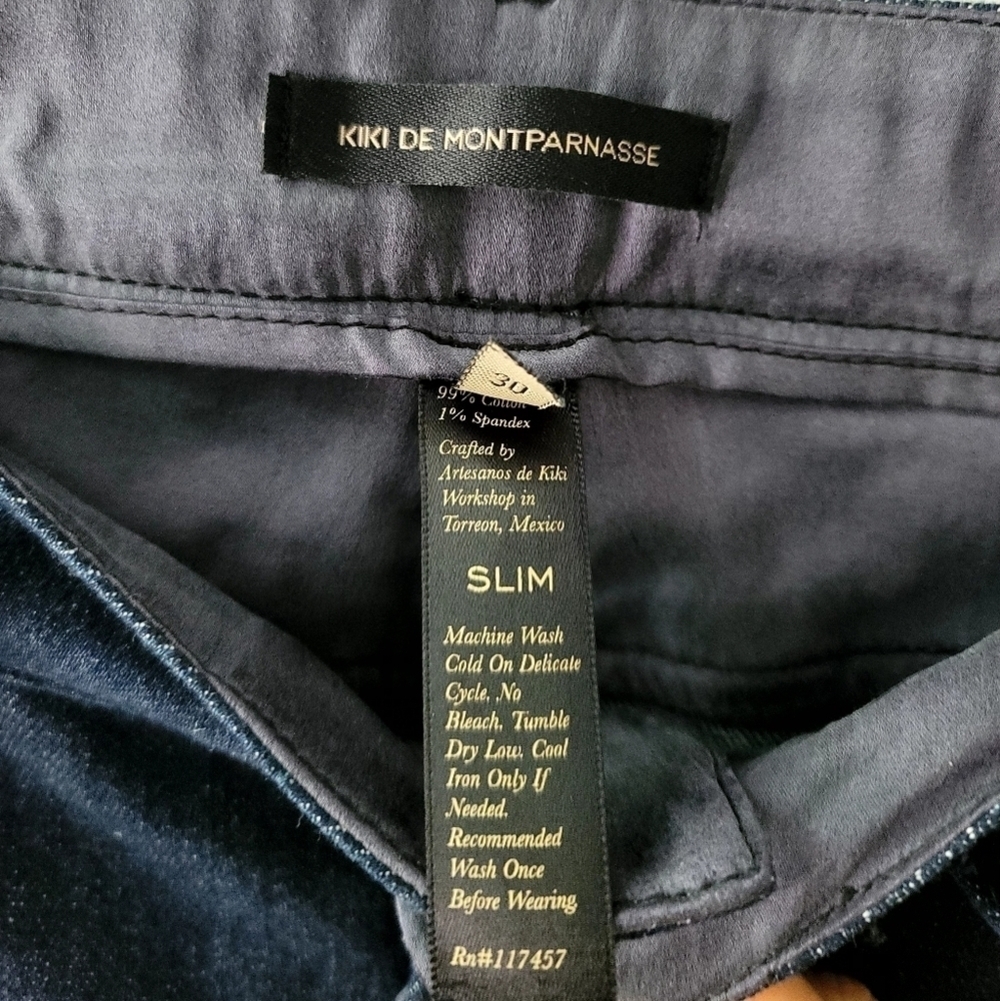 Kiki de Montparnasse dark washed Classic mid rise Straight-Leg jeans - Picture 9 of 9